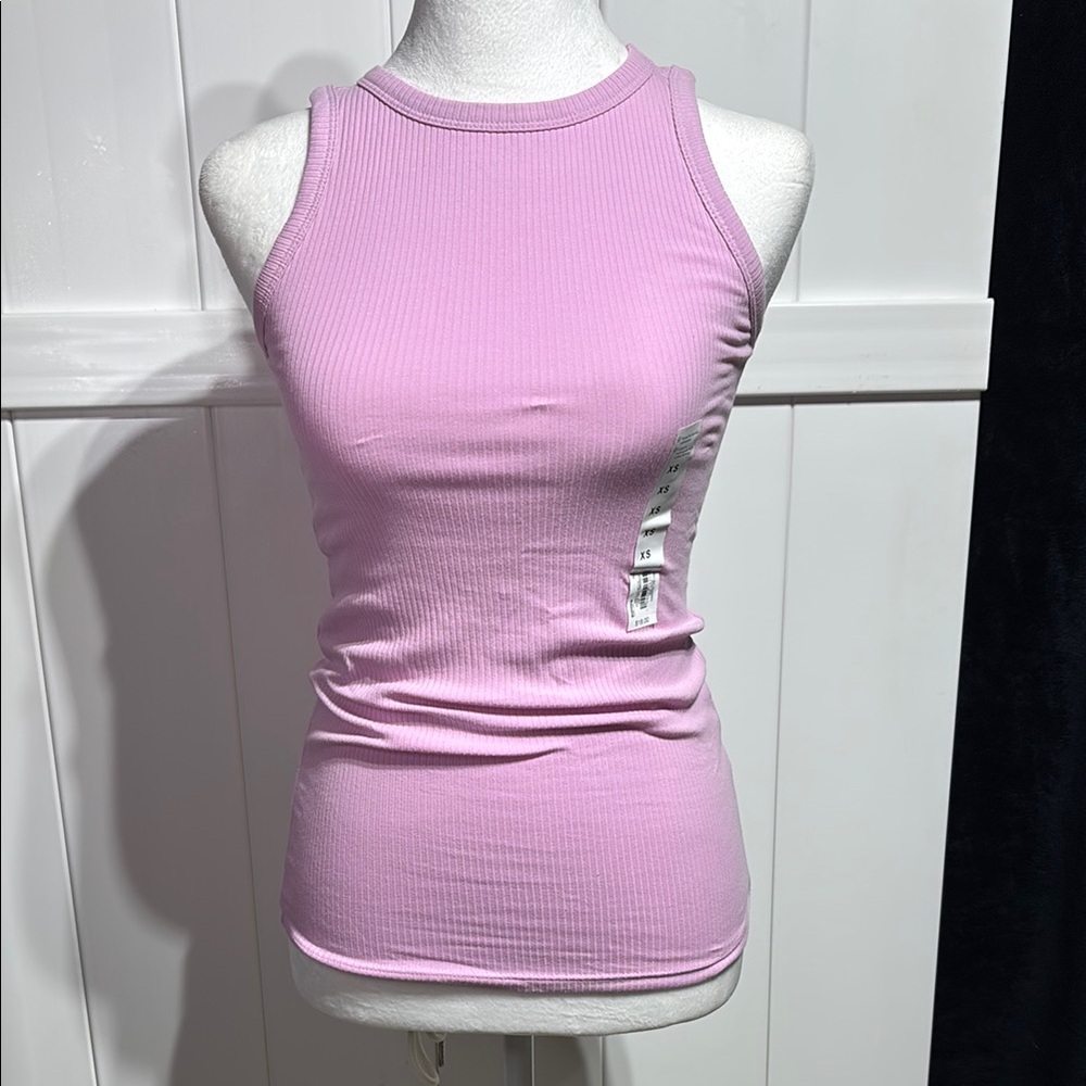 NWT Nine West pink/lt purple tank top